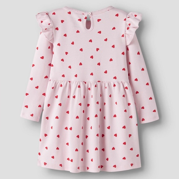 Hanna Andersson Other - Hannah Andersson red Hearts Pink Dress Size 100 Size 4t